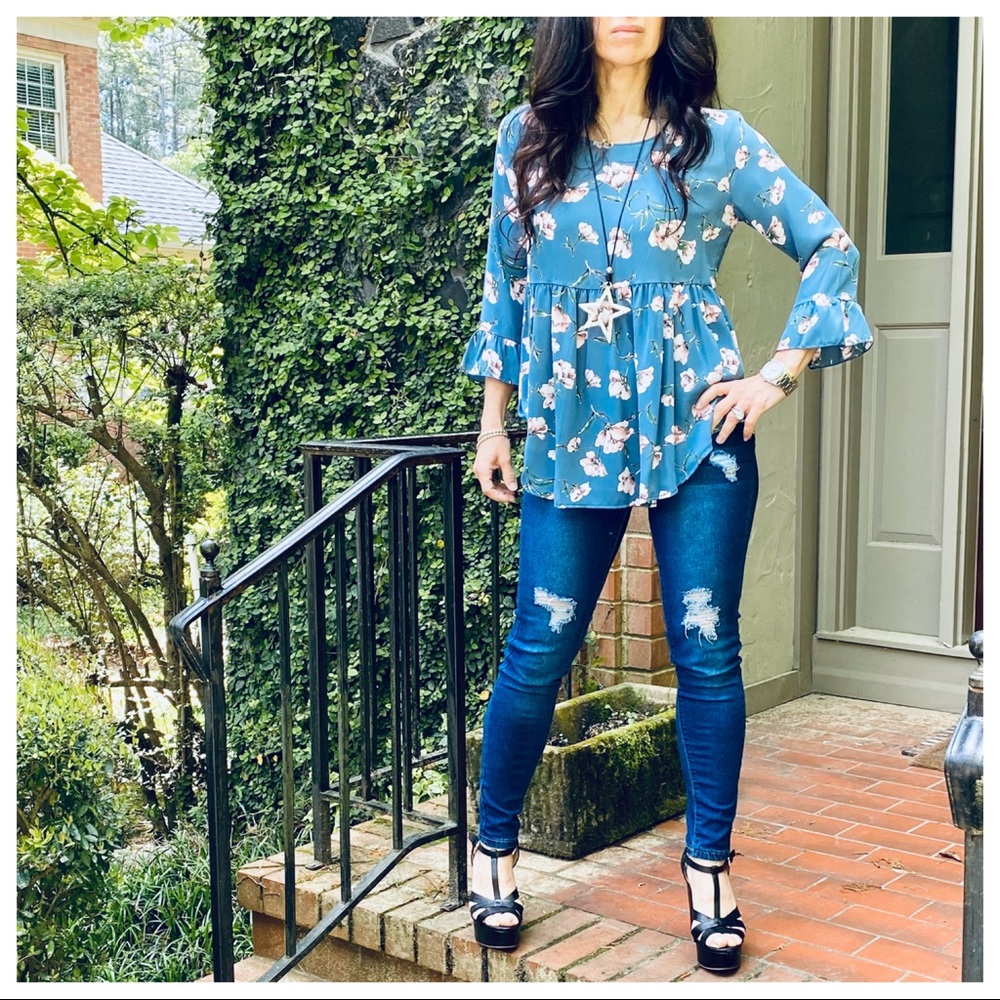 ✨LAST ONES✨BOHO CHIC BELL SLEEVES TUNIC TOP - Picture 7 of 9